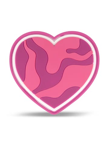 Belmil Velcro Rubber Patch Pink Heart