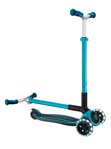GLOBBER Scooter ACE LIGHTS Roller in blau, mit Leuchtrollen