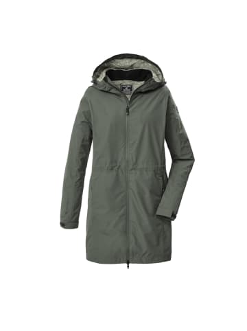 Killtec Parka / Funktionsparka Wasserdicht mit Kapuze in Sage