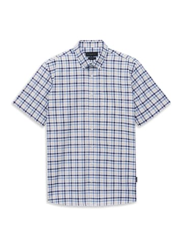 Bugatti Freizeithemd Kurzarm in 340-blaugrau