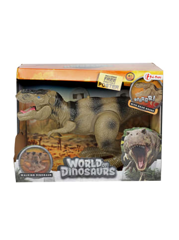 Toi-Toys WORLD OF DINOSAURS - Dino T-Rex (laufend, mit Ton) in braun