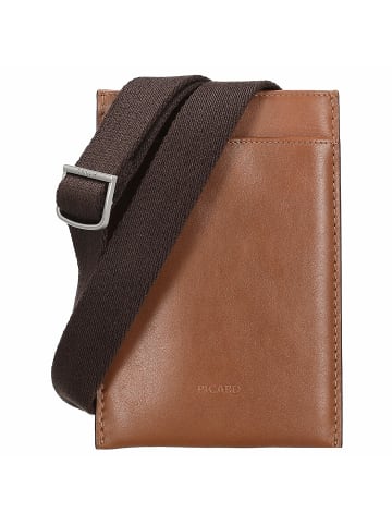 PICARD Toscana - Handytasche 4cc 18 cm (black) in camel