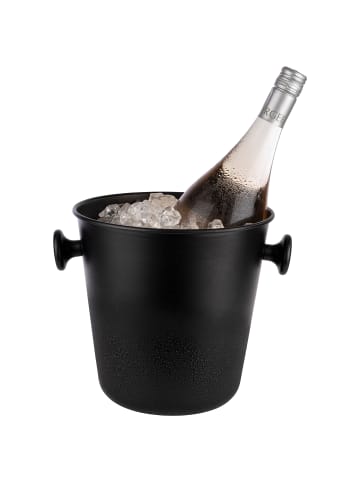 APS Wein- / Sektkühler in Schwarz - Ø 21,5 cm, H: 22 cm, 5 Liter    