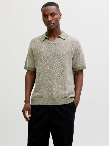 Jack & Jones Gestricktes T-Shirt in Tea Leaf