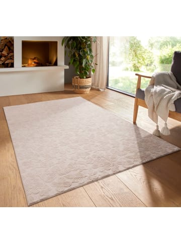 Tara Carpet Kurzflorteppich Homestyle  Flora in Beige