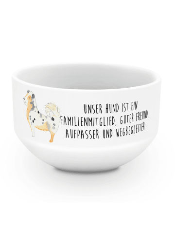 Mr. & Mrs. Panda Schüssel Hund Australien Shepherd mit Spruch in Weiß