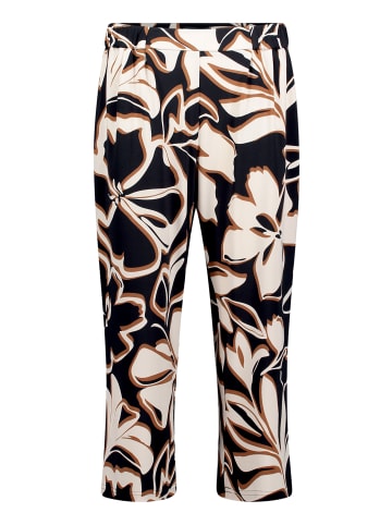 Betty Barclay Schlupfhose mit Bundfalten in Dark Blue/Brown