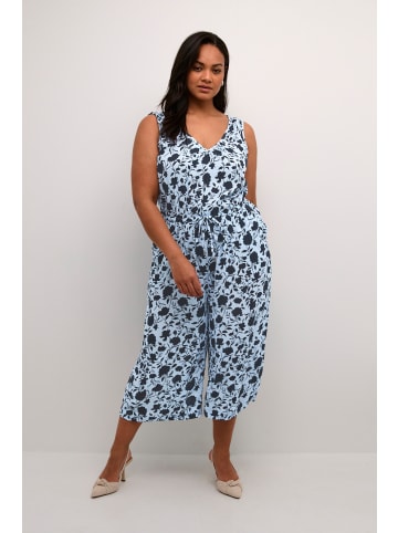 KAFFE curve Overall KCisma in Blue Tone Graphic Flower