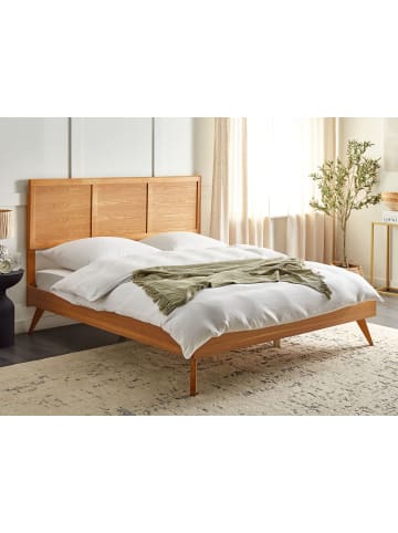 Beliani Doppelbett ISTRES in Braun - (W) 187 x (H) 120 x (L) 205 cm