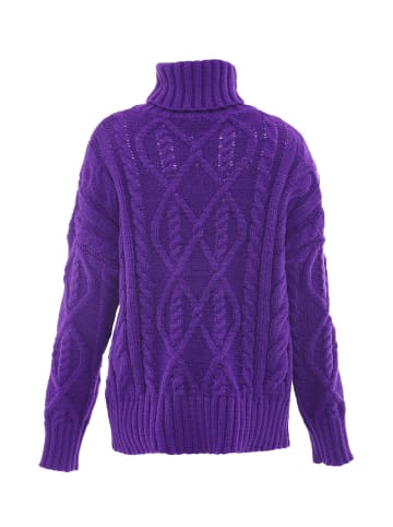 myMo Damen Rollkragenpullover in LILA