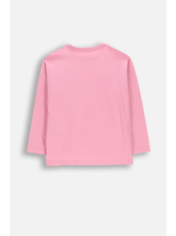 MOKIDA Baumwoll-langarmshirt in gedämpftes Rosa
