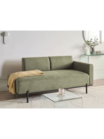 Beliani Chaiselongue SAVASSE in Grün/Schwarz - (W) 170 x (H) 78 x (L) 85 cm