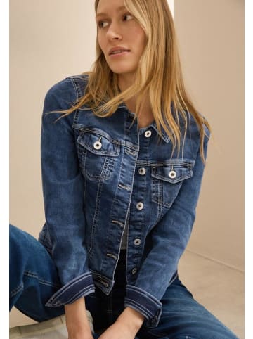 Cecil Jeansjacke in mid blue wash