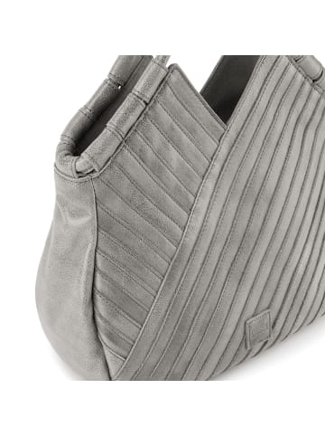 FREDs BRUDER Criss-Cross Shopper Tasche Leder 30 cm in grey