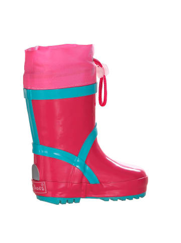 Playshoes Gummistiefel Basic gefüttert in Pink