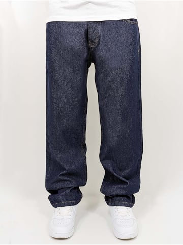 DADA Baggy Jeans Loose Fit mit gestickter Gesäßtasche in Blau