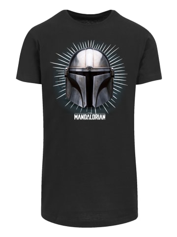 F4NT4STIC Long Cut T-Shirt Star Wars The Mandalorian Warrior in schwarz