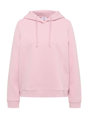 Cecil Damen Hoodie-Kleid Mit Stickerei – Bequemes Knielanges Kleid Aus Baumwollmix Mit Kapuze Und Tasche