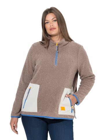 LAURASØN Sweatshirt in blassbraun