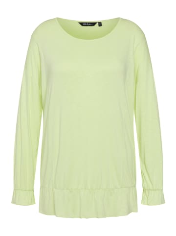 Ulla Popken Langarmshirt in limettengrün