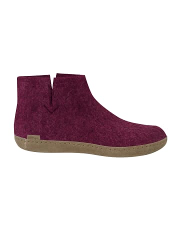glerups Boots Ledersohle in Cranberry