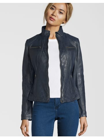 7eleven Lederjacke RENATE in navy