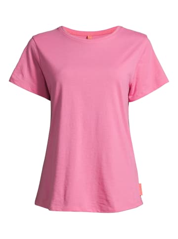 Salzhaut Rundhals T-Shirt für Damen in rosa