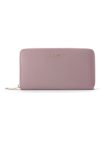 Lazarotti Bologna Leather XL Zip-Around Geldbörse Leder 19 cm in rose