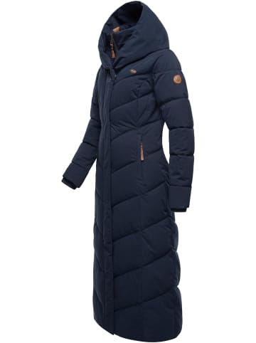 ragwear Steppmantel Natalka Extralong in Navy