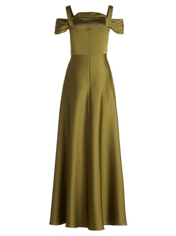 Vera Mont Abendkleid schulterfrei in Shiny Olive