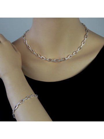 SilberDream 925 Sterling Silber Damen SilberDream Halsketten oval  ca. 44,7cm