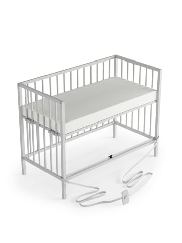 Sämann Beistellbett mit Matratze & Umbauseite - weiß - Dreamy 4 in 1 Bett