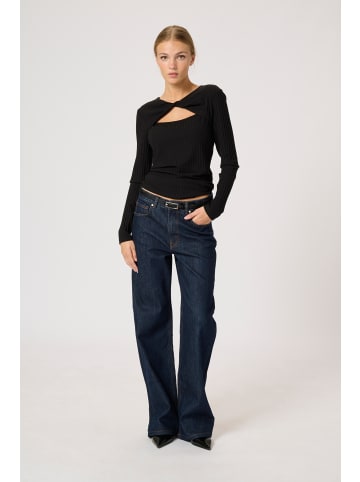 My Essential Wardrobe Langarm-Shirt BustaMW Slim fit in Black