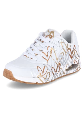 Skechers Sneaker UNO - METALLIC LOVE in white/gold