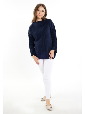 usha WHITE LABEL Damen Strick Pullover in Marine