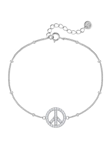 Glanzstücke München Armband Peace aus Sterling Silber mit Zirkonia in silber