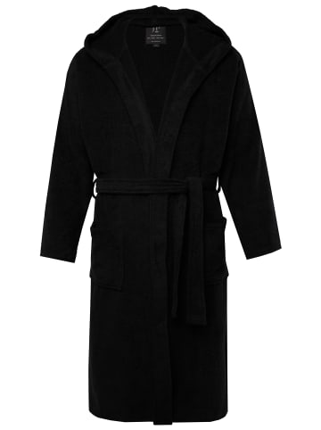 JP1880 Bademantel in schwarz