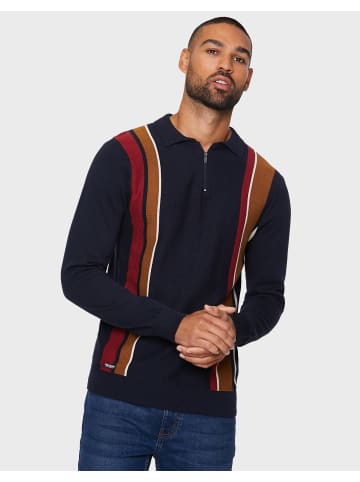 Threadbare Pullover THBConnor in Navy / Camel / Ecru / Red / Ochre