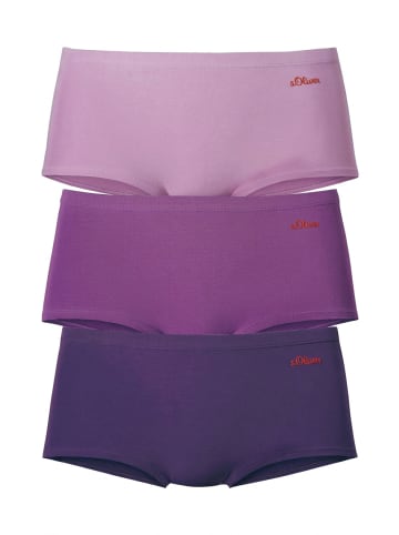 s.Oliver s.Oliver Bodywear Panty (3 Stück) in beere-lila