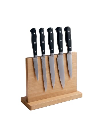 relaxdays Messerblock in Natur - (B)30 x (H)22 x (T)10 cm