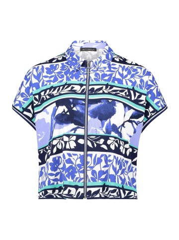 Betty Barclay Shirtjacke mit Rippenstruktur in Blau/Grün