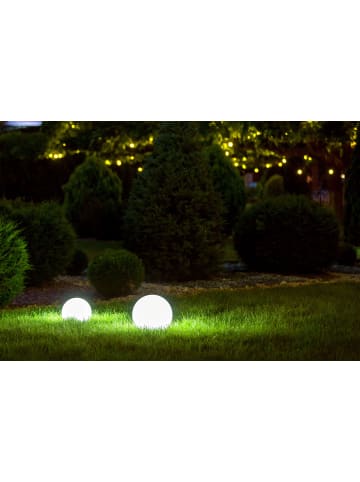 näve Außensockelleuchte "BALL" in weiß - (L)40 cm x (B)40 cm x (H)71 cm