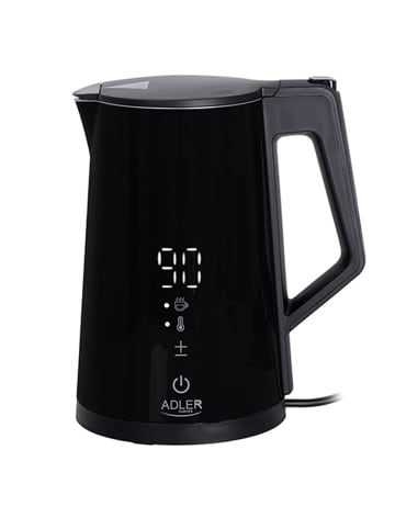 Adler Europe Adler AD 1345 STRIX-Wasserkocher 1,7 L, 2200W, LED-Touch - Schwarz in Schwarz