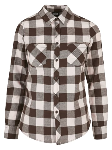 Urban Classics Long Sleeve Shirt in pink/brown