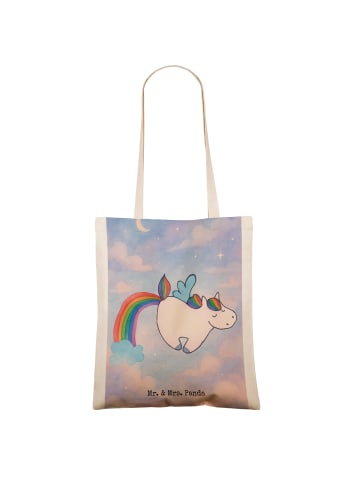 Mr. & Mrs. Panda Tote Bag Einhorn Fliegendes Pferd Design ohne S... in Weiß