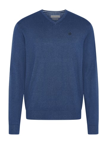 Bugatti Pullover V-Ausschnitt in blau