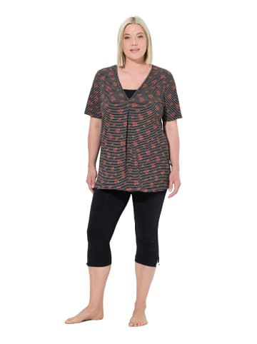 Ulla Popken Pyjama in schwarz
