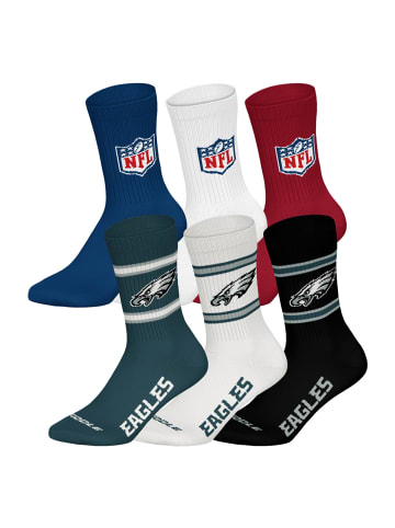 NFL Socken 6er Pack in Philadelphia Eagles/Mix