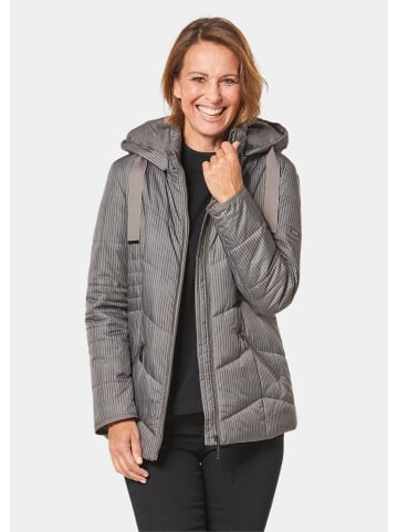 GOLDNER Steppjacke in graugrün / gemustert