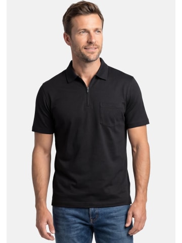 Ragman Poloshirt Basic in Schwarz / dunkelgrau